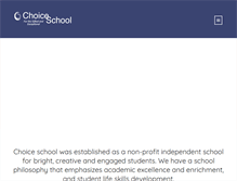 Tablet Screenshot of choiceschool.org